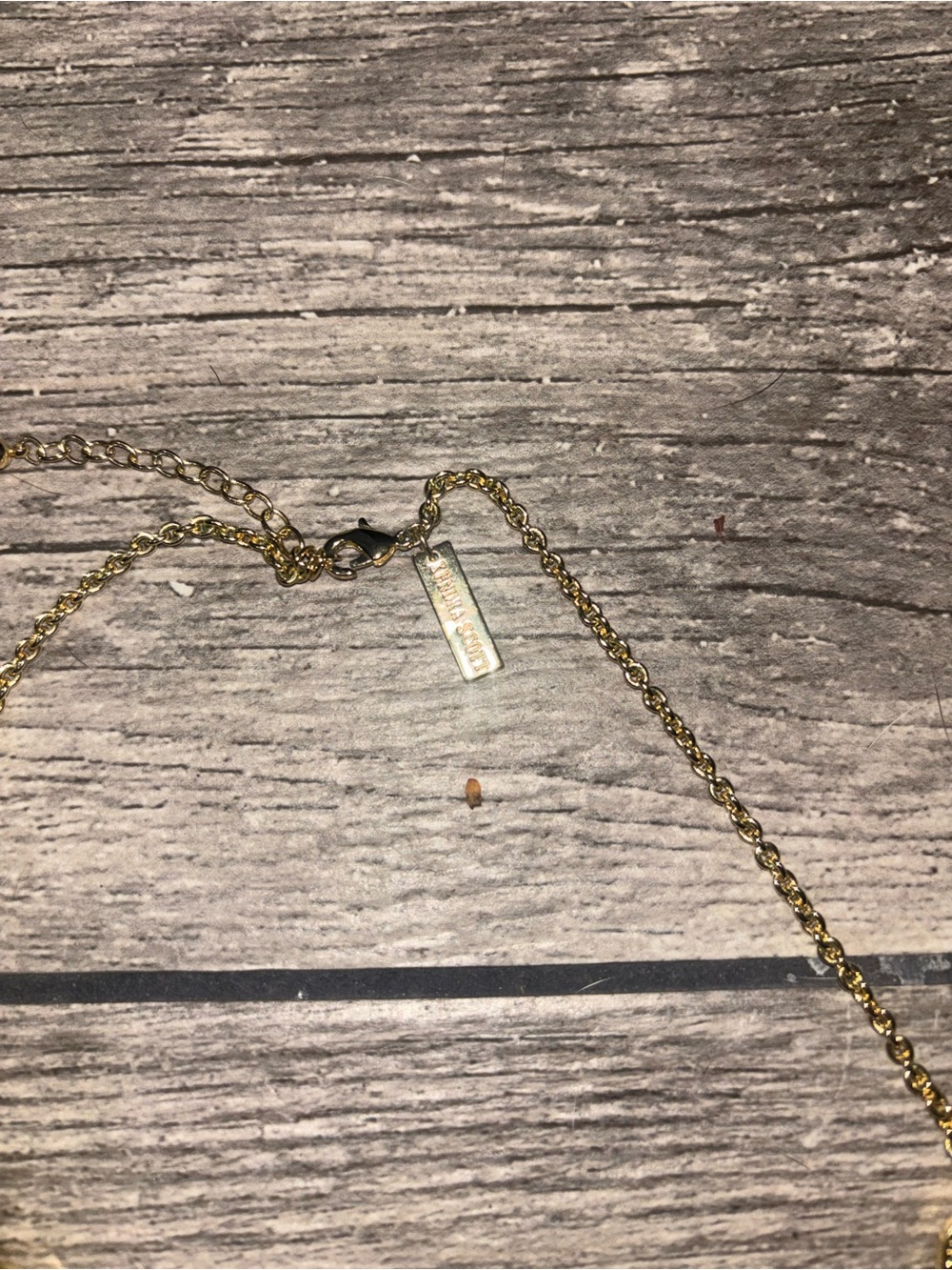 Kendra Scott Yellow Gold-Tone Five-Stone Necklace - Picture 5 of 5